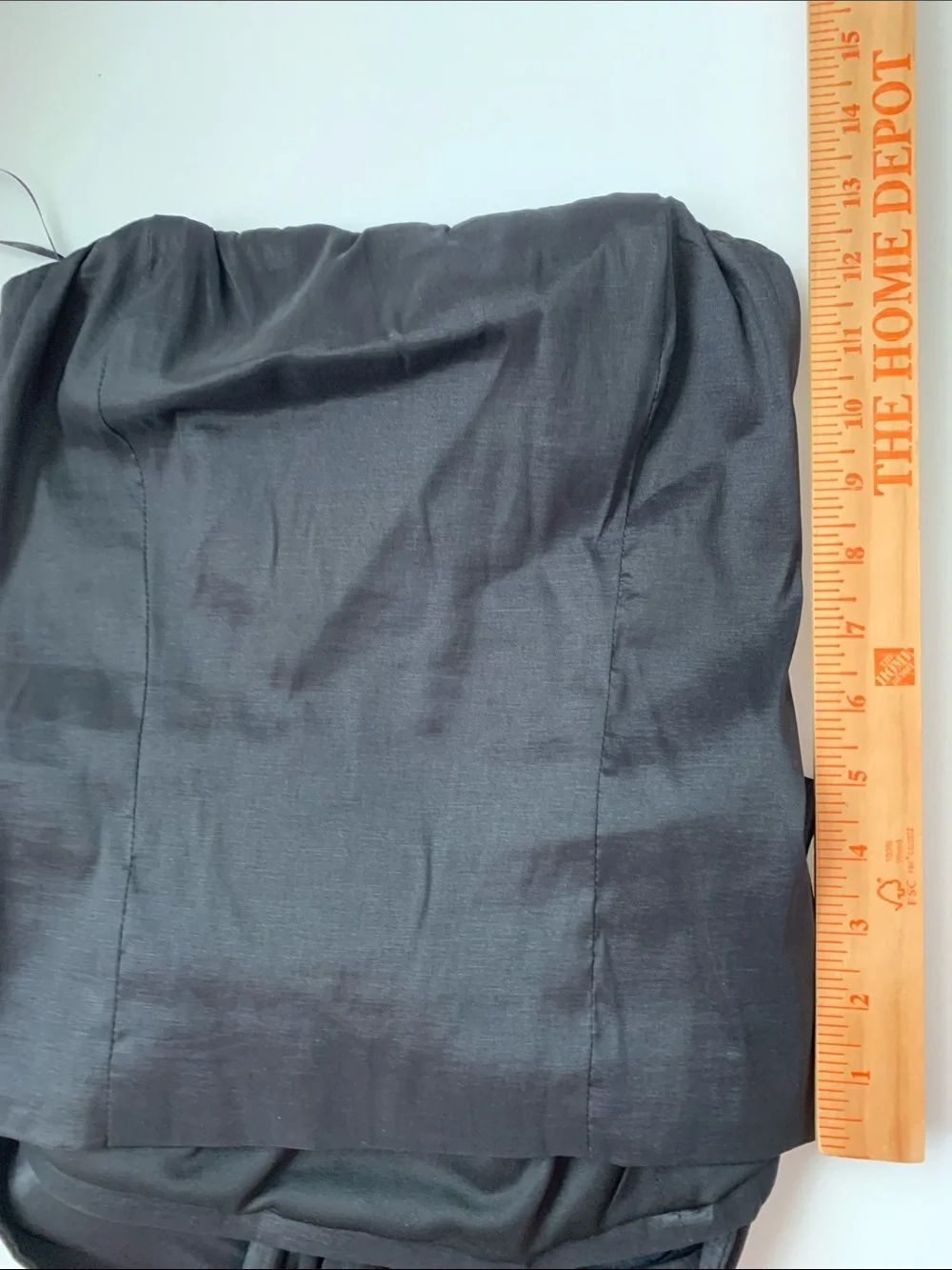 NWT Evolutionary Black Strapless Crop Top with Large Back Bow Size M - Picture 5 of 8
